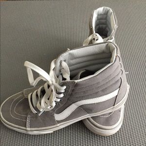 Vans SK8-HI grey Hi tops size 7.5 (men’s size 6)